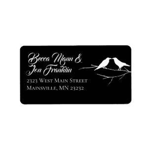 Ravens Gothic Wedding Label