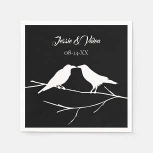 Ravens Gothic Wedding Napkins