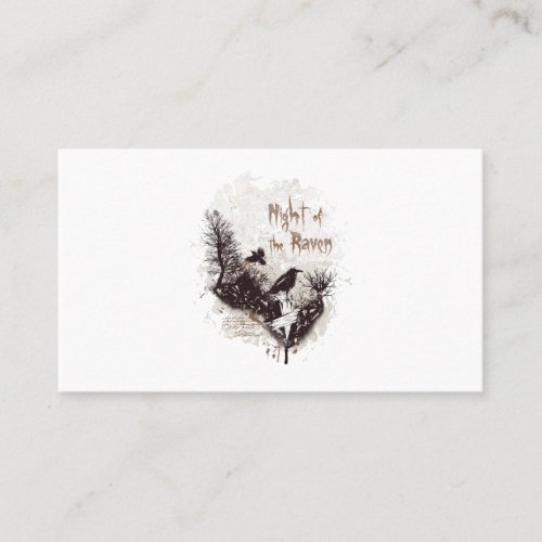 Ravens in Charred Forest Business Card