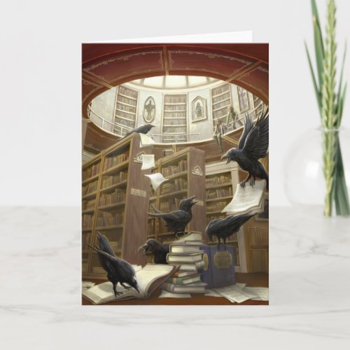 Ravens in the Library Card