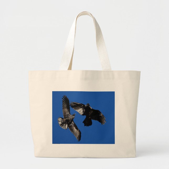 Ravens Large Tote Bag (Front)