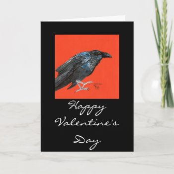 Raven's Magic  Happy Valentine'sday Holiday Card by glorykmurphy at Zazzle