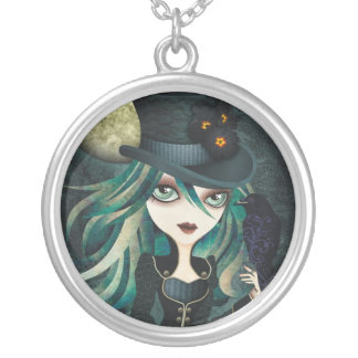 Raven's Moon Sterling Silver Necklace