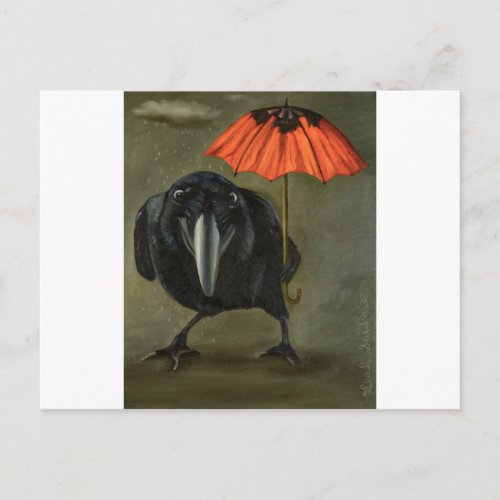 ravens rain 2 postcard