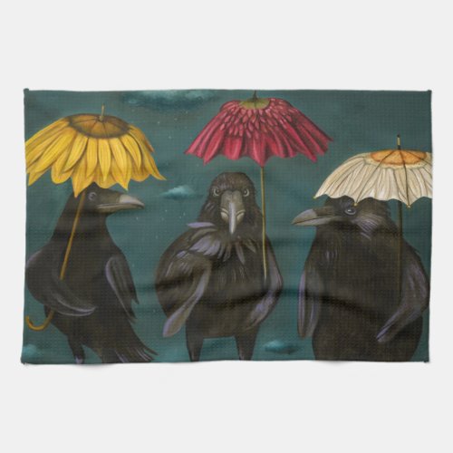 Ravens Rain Kitchen Towel