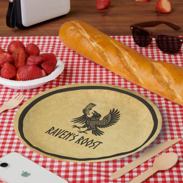 Raven's Roost Pub Wick Scotland Paper Plates (Picnic)