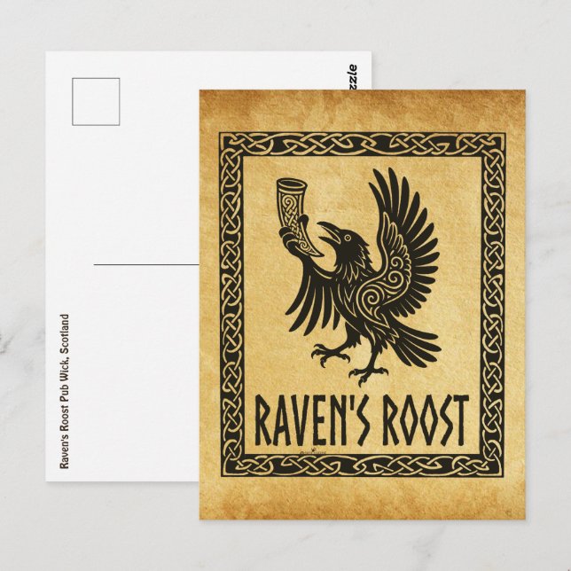 Raven's Roost Pub Wick Scotland Postcard (Front/Back)