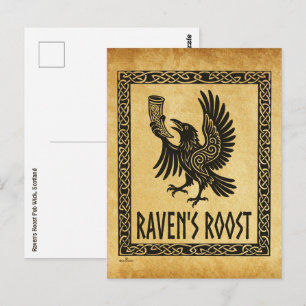 Raven's Roost Pub Wick Scotland Postcard
