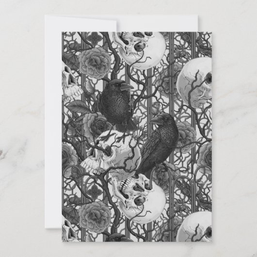 Raven's secret. Dark and moody gothic illustration (Front)