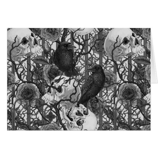 Raven's secret. Dark and moody gothic illustration (Front Horizontal)