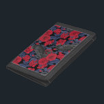 Raven's secret. Dark and moody gothic illustration Trifold Wallet<br><div class="desc">Hand-painted gothic design,  featuring raven birds,  sculls and roses,  seamless pattern</div>