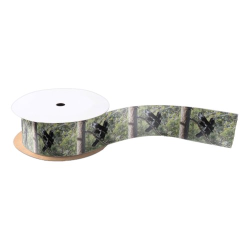 Ravens Talking on the Mountain Satin Ribbon