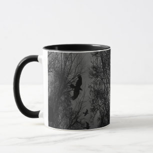 Ravens Trees and a Haunted Gothic Sky Mug
