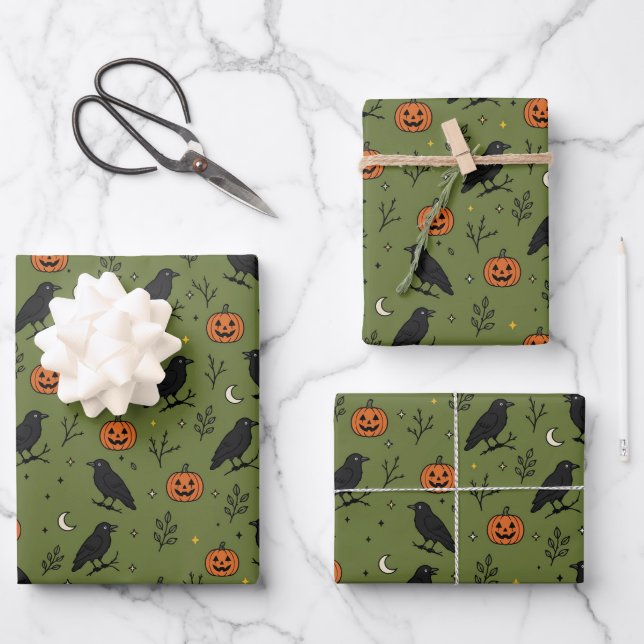 Ravens  wrapping paper sheets (Front)