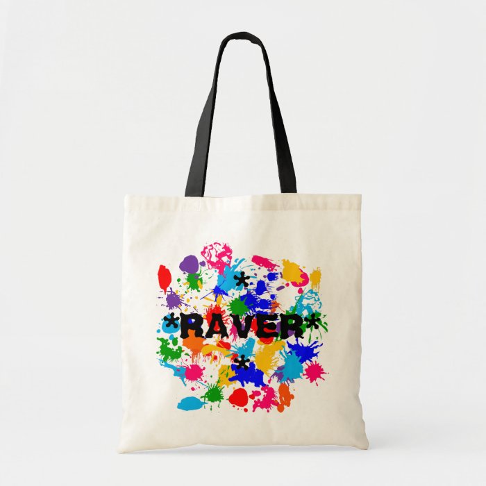 **RAVER** Paint Splash Canvas Bag