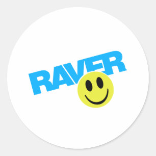 Raver - Raver Music DJ Clubbing Rave Classic Round Sticker