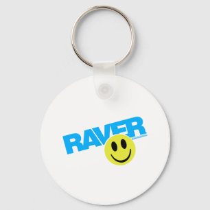 Raver Smilie - DJ Clubbing Rave Party Music Keychain