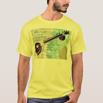 Ravi Shankar Tribute To Sitar And Indian Music T-shirt by boopboopadup at Zazzle