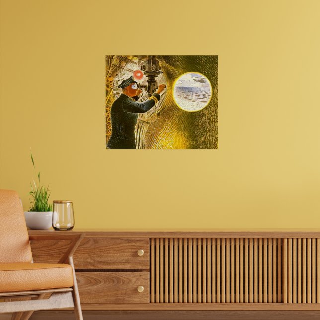 Ravilious - Commander of a Submarine Poster (Living Room 2)