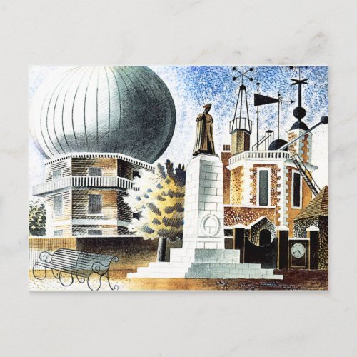Ravilious _ Greenwich Observatory Postcard