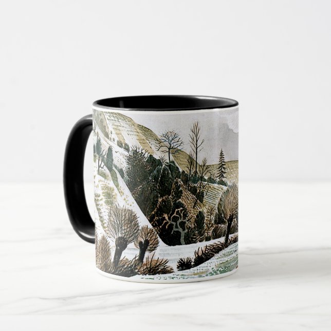 Ravilious - New Year Snow,   Mug (Front Left)