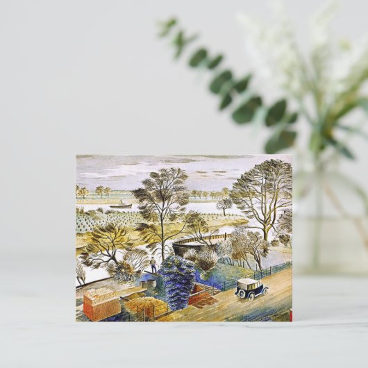 Ravilious - River Thames at Hemmersmith, fine art (Standing Front)