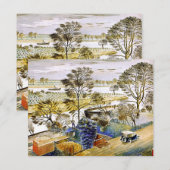 Ravilious - River Thames at Hemmersmith, fine art (Front/Back)