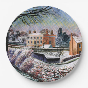 Ravilious - Vicarage in Winter,  Paper Plates