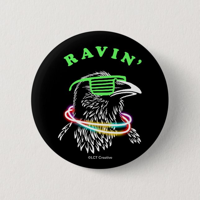 Ravin' Button (Front)