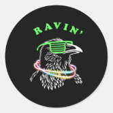 : Ravin Raven T-Shirt - Rave Party Neon Bird Funny Tee :  Clothing, Shoes & Jewelry