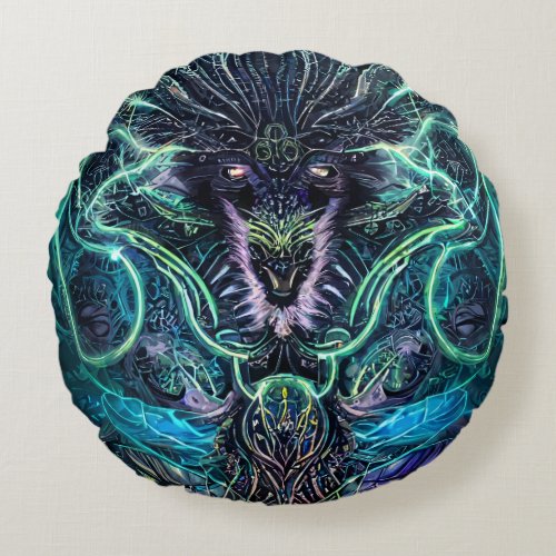 Ravine of the Dragons  Round Pillow