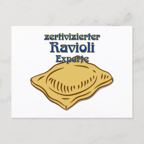 Ravioli disguised postcard