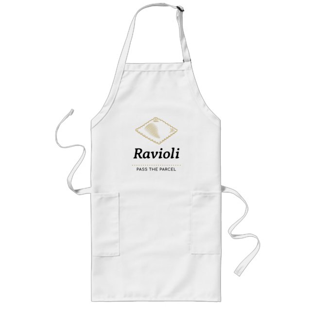 Ravioli Time Long Apron (Front)