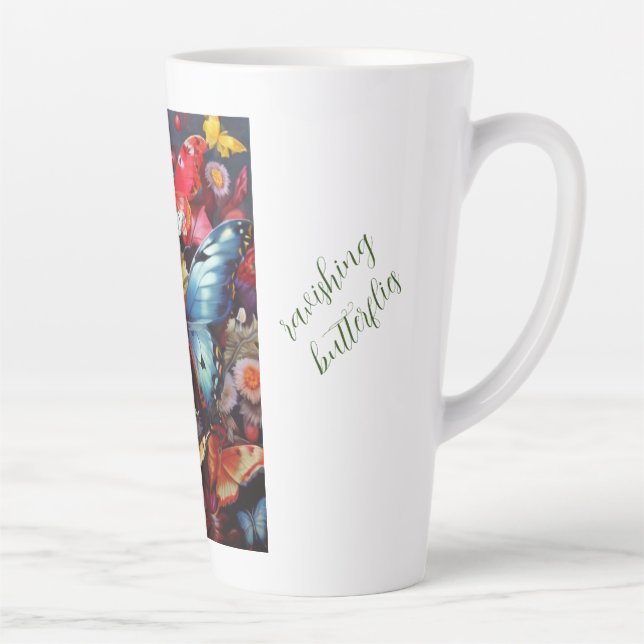 ravishing butterflies latte mug (Right)