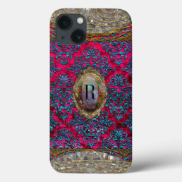 Ravone Damask Baroque Monogram iPhone 13 Case