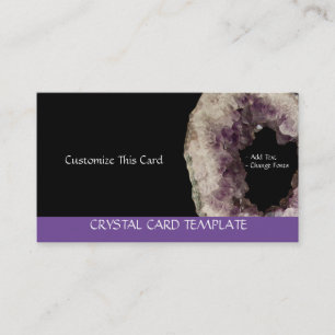 Raw Amethyst - Healing Crystals Business Card