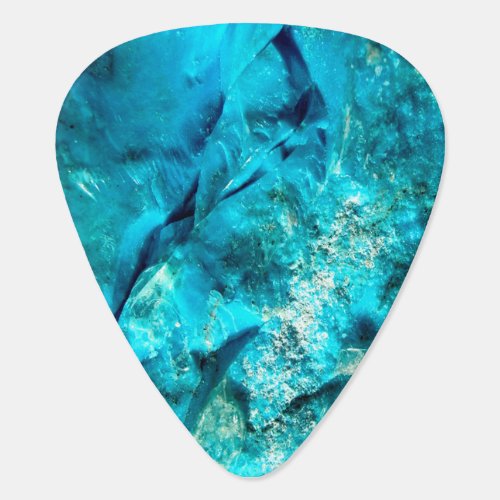 Raw And Rough Turquoise Texture Guitar Pick