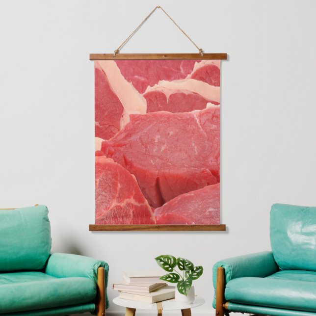 Raw Beef Hanging Tapestry (Living Room)