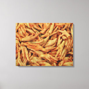 Raw Chicken Feet Canvas Print