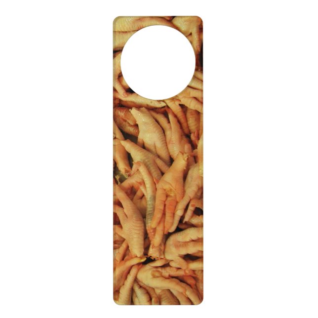 Raw Chicken Feet Door Hanger (Front)
