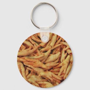 Raw Chicken Feet Keychain