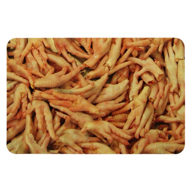 Raw Chicken Feet Magnet (Horizontal)