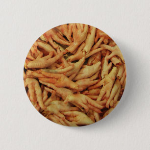 Raw Chicken Feet Pinback Button