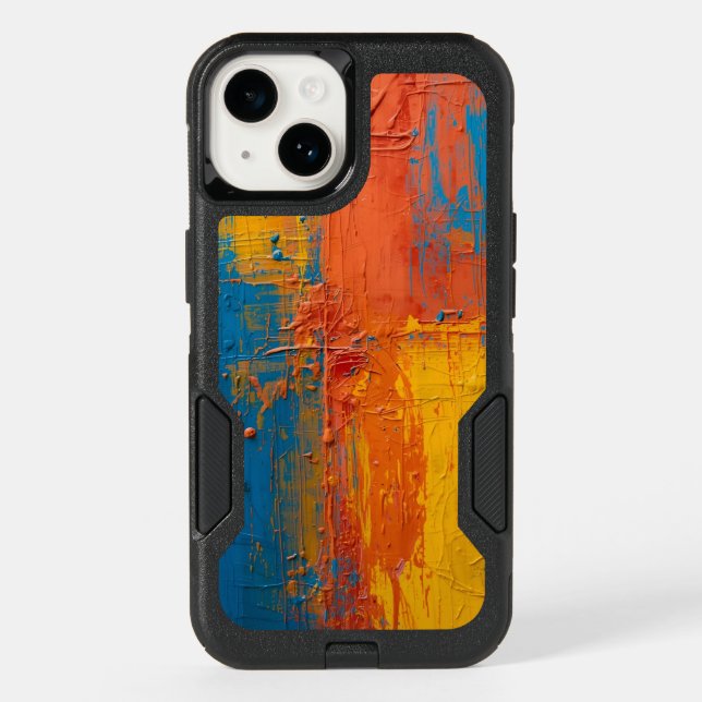 Raw Color Rhythm – Modern Art Phone Cover (Back)