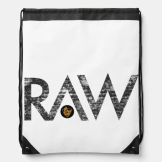 RAW drawstring bag
