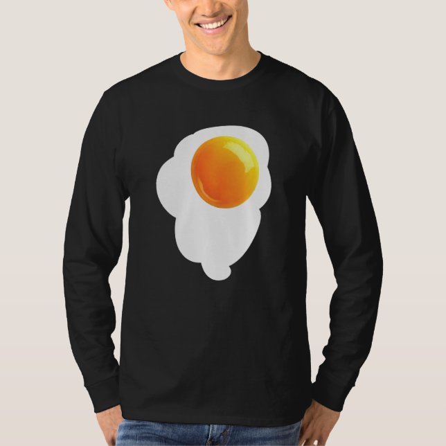Raw Egg Broken Chicken Egg White Yolk Serum T-Shirt (Front)