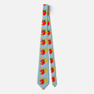 Raw food funny fruit neck tie