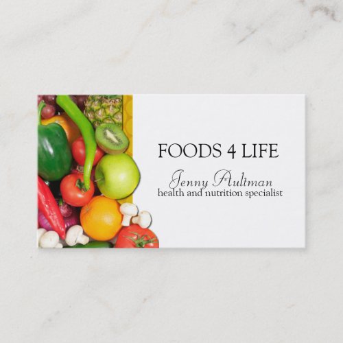 Raw Foodist Business Card