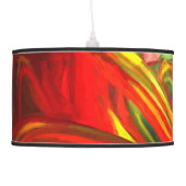 Raw Fury Painted Abstract Ceiling Lamp (Left)