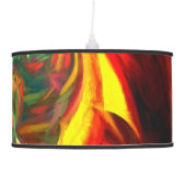 Raw Fury Painted Abstract Ceiling Lamp (Right)